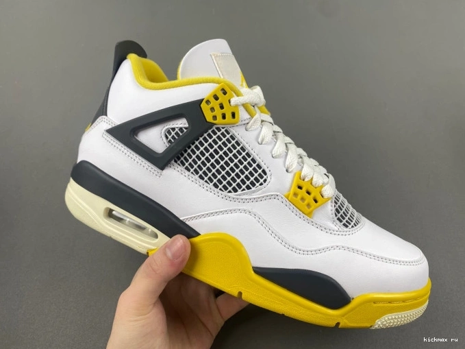 Rep Vivid Sulfur Air Jordan 4 WNNS AQ9129-101 0821